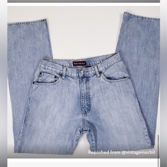 Nevada vintage straight leg y2k denim - washed out stone wash - Picture 5 of 9